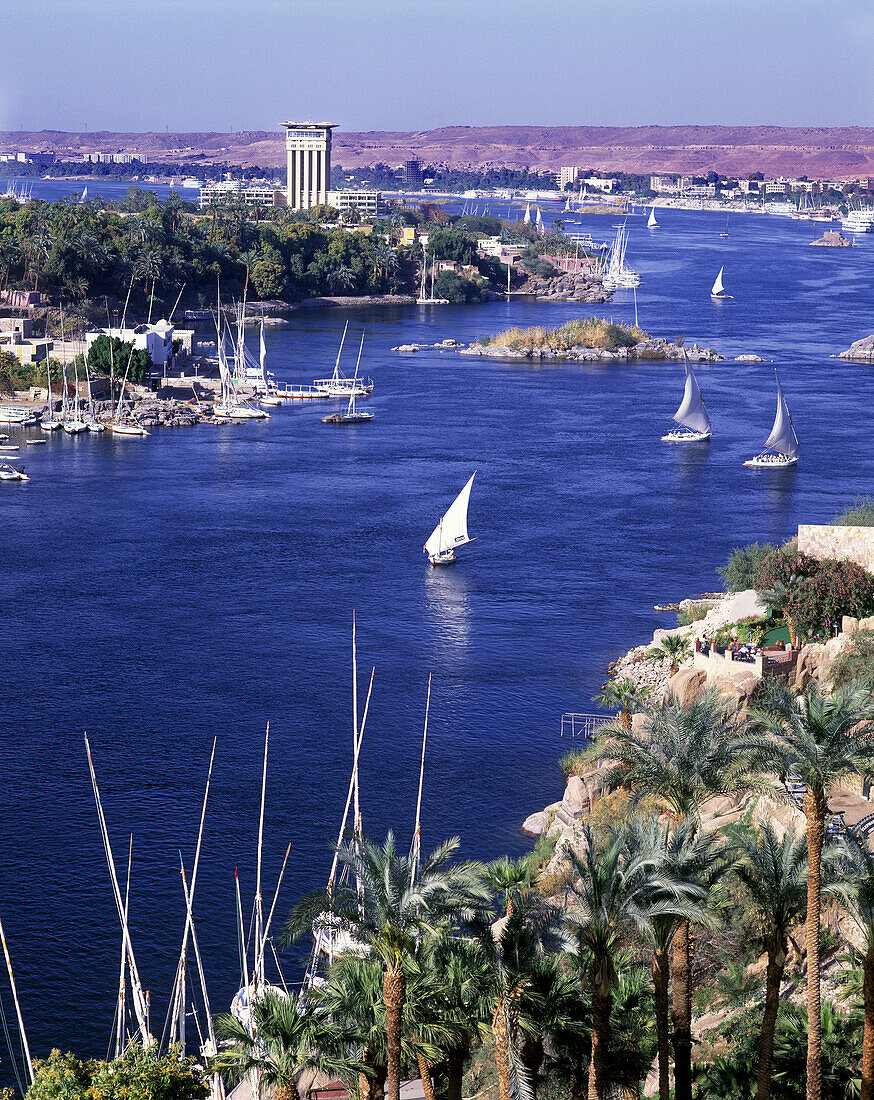 Elephantine island, River nile, Aswan, Egypt.