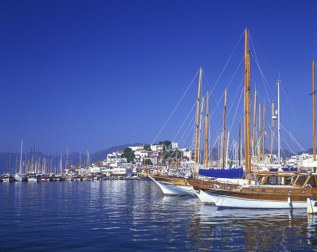 Excursion boats, Marmaris harbour, Turkey.
