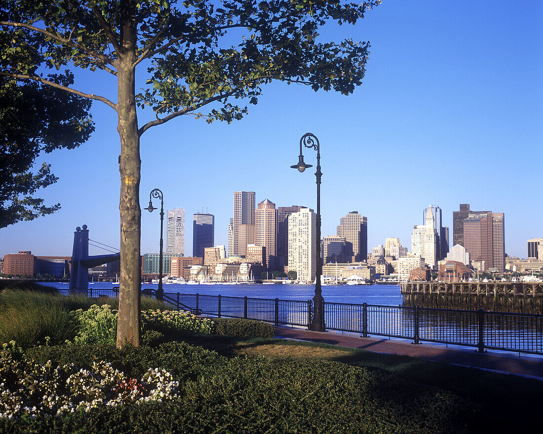 Downtown, inner harbor, Boston, Massachusetts, USA.