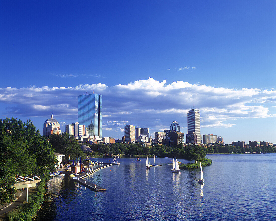 Back bay skyline, Boston, Massachusetts usa.