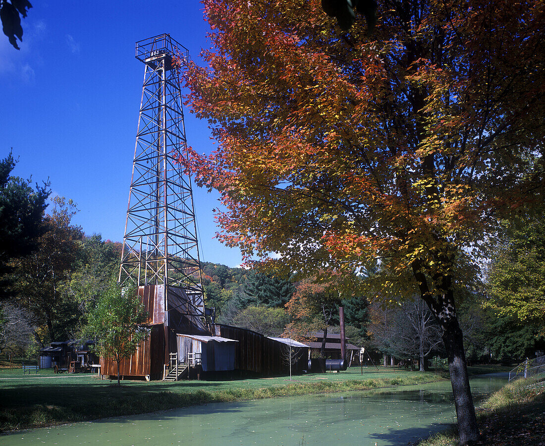 Fall foliage, Oil Creek State Park, Titusville, Pennsylvania, USA.