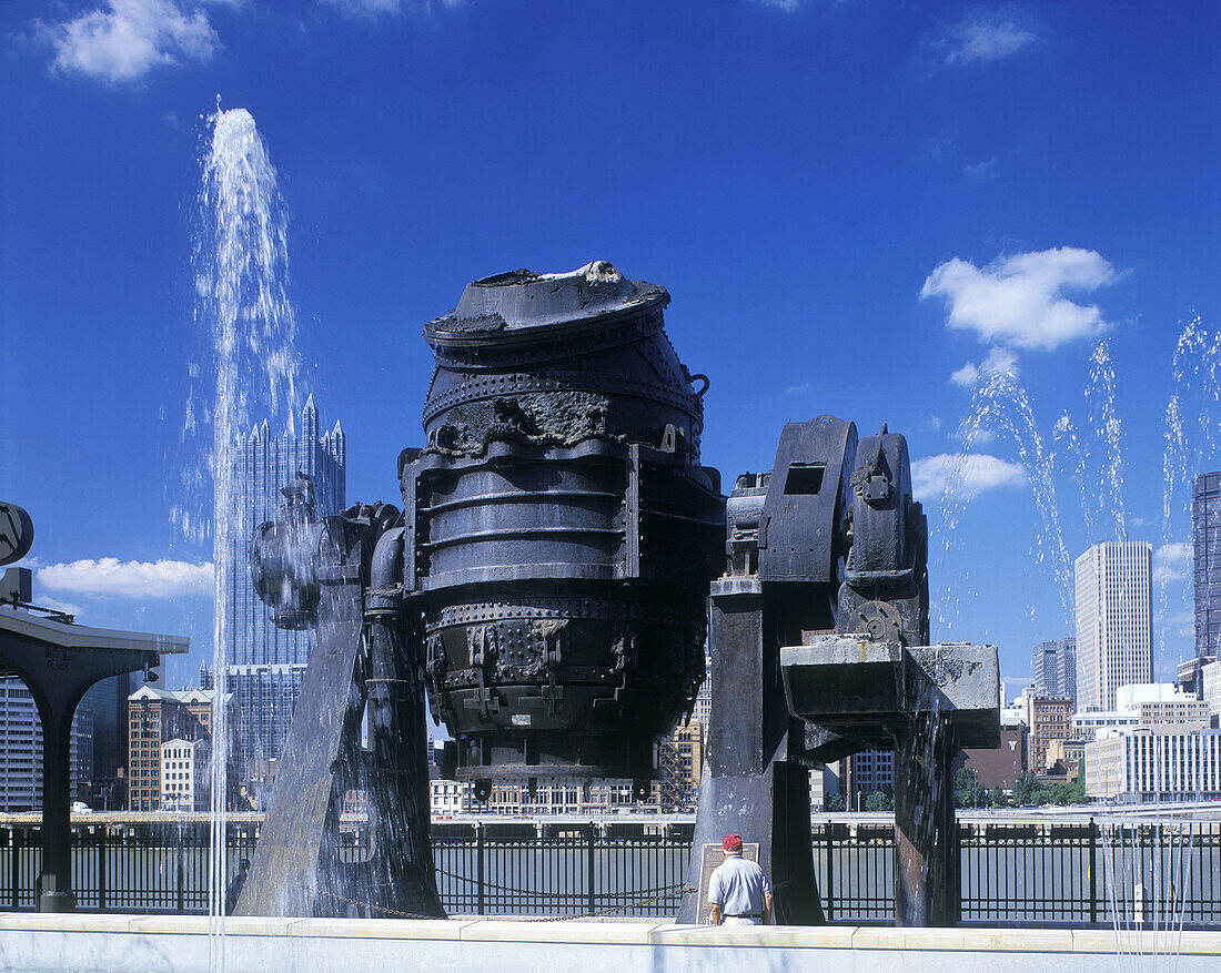 Bessemer court, Station square, downtown, Pittsburgh, Pennsylvania, USA.