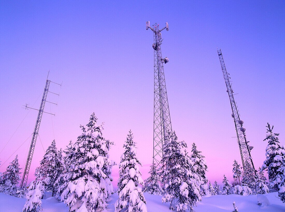 Mobile phone base station in Skelleftea. Vasterbotten. Sweden