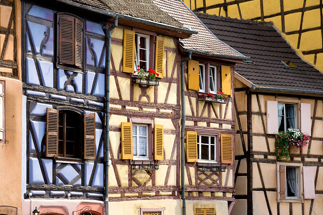 Half-timbered houses in Little Venice, la Petite Venise, Colmar, Alsace, France