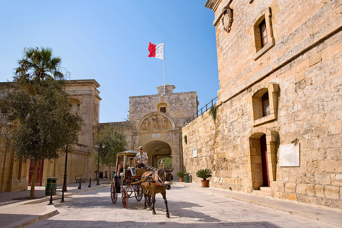 ehemalige Hauptstadt, Stadttor, Mdina, Malta