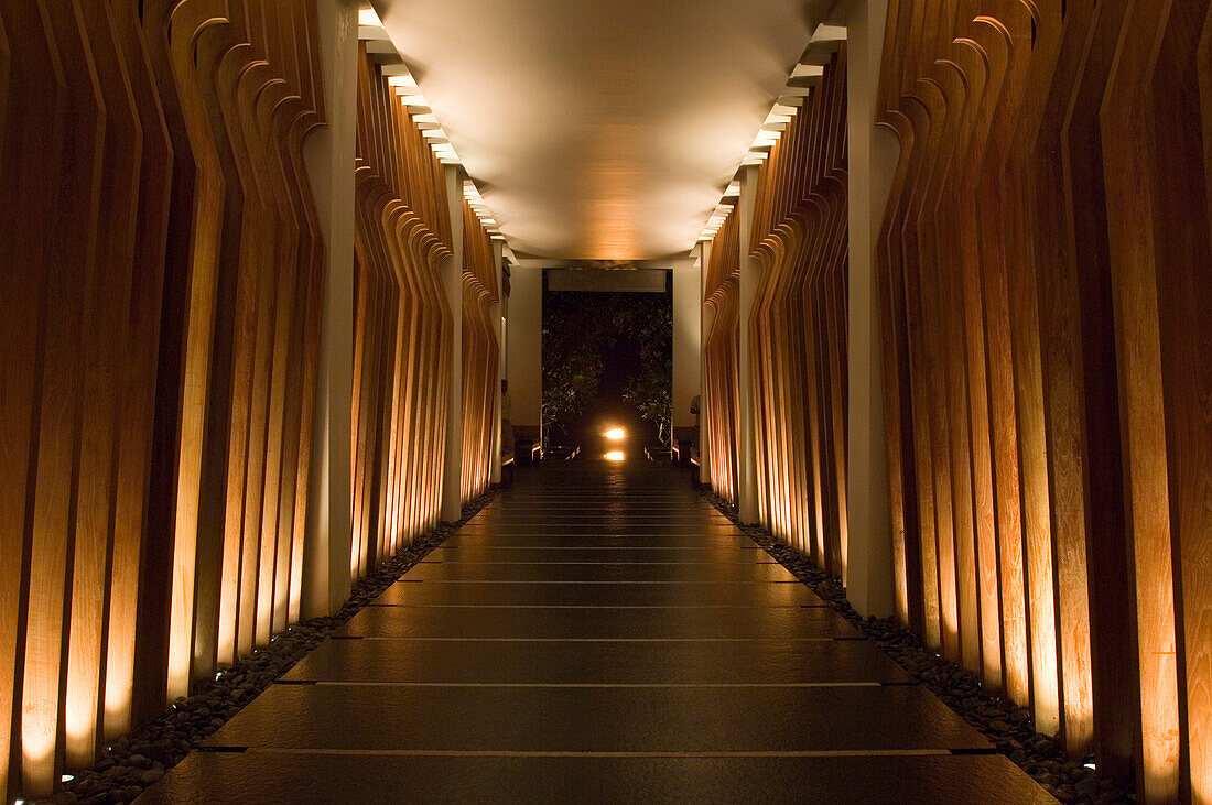 Reethi Restaurant at night, One & Only Resort Reethi Rah, Maldives