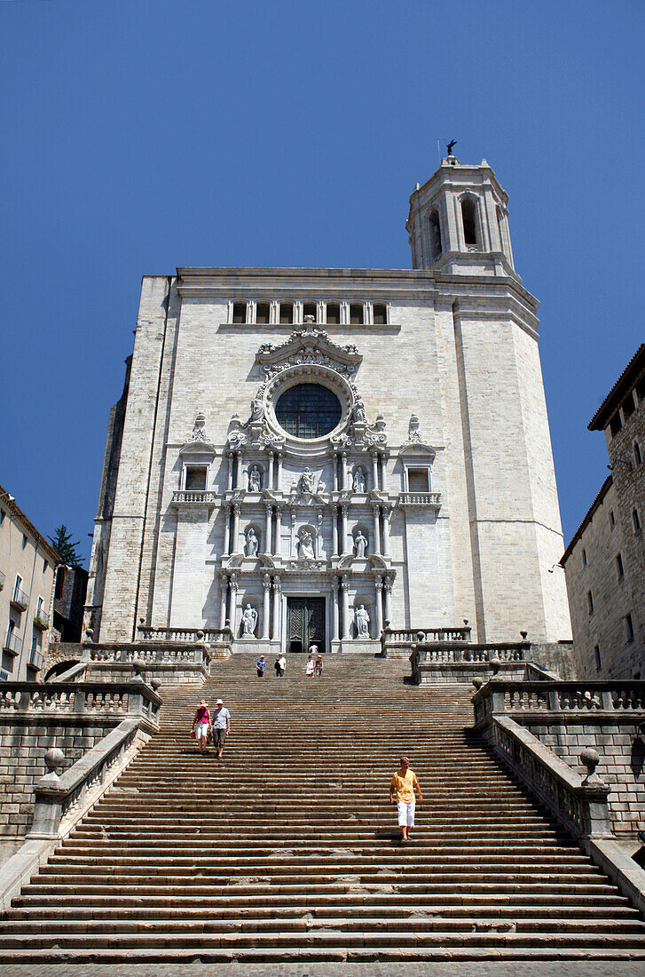 Girona´s Cathedral, Girona, Catalonia, Spain