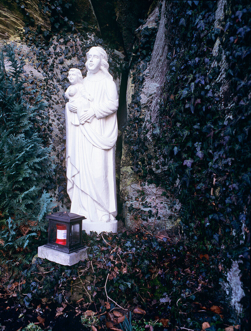 St. Mary's Grotto, Monschau, Eifel, North Rhine-Westfalia, Germany, Düsseldorf, North Rhine-Westphalia, Germany