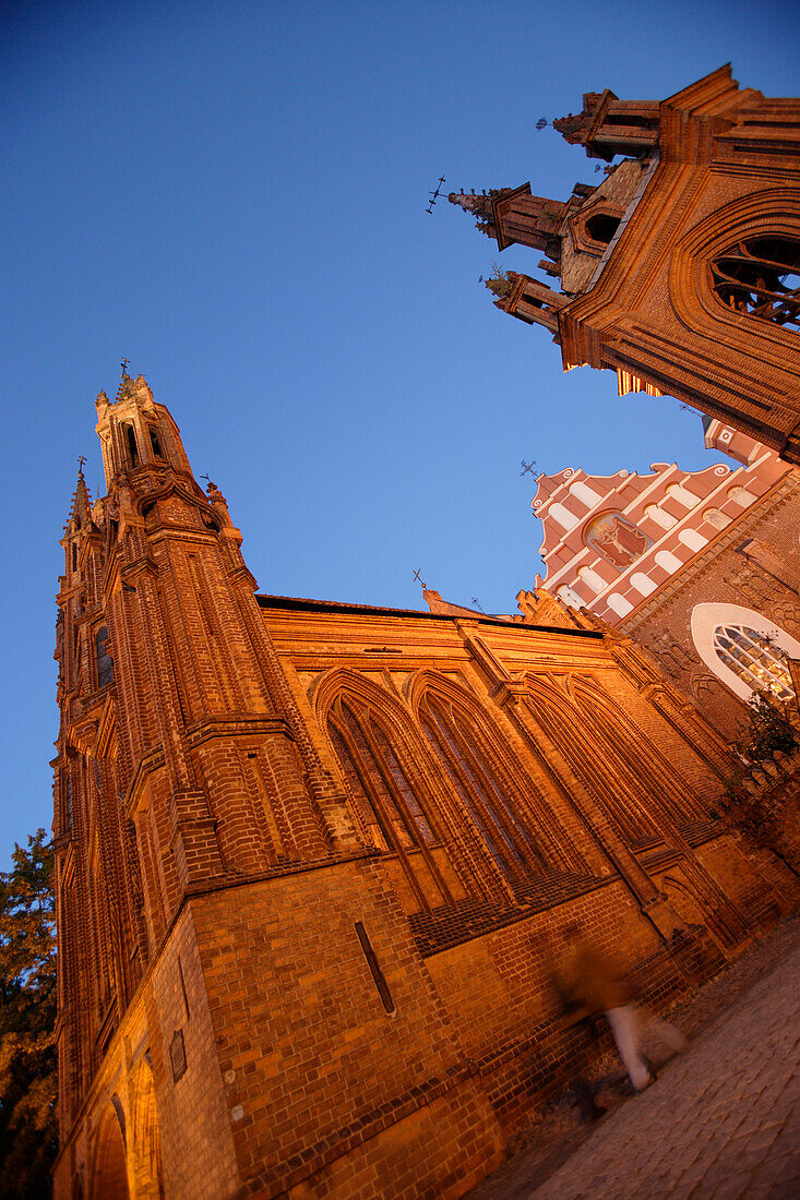 Die Annenkirche und die Kirche des Bernhardinerklosters werden auch Gotisches Ensemble genannt, Litauen, Vilnius