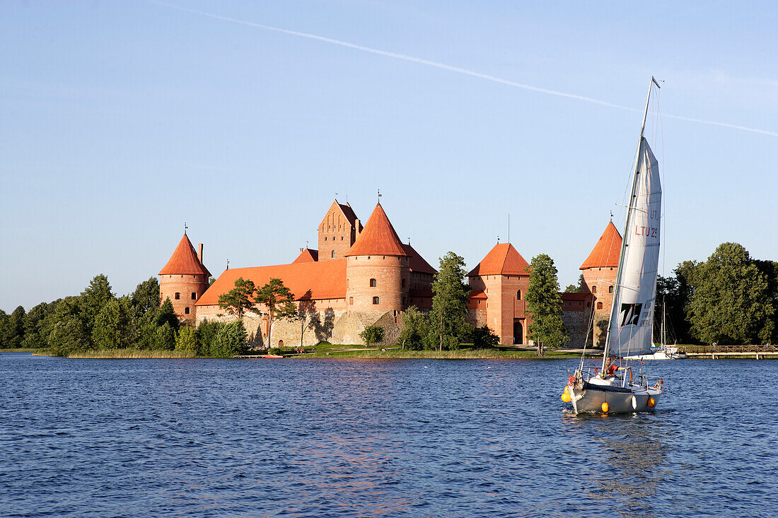 Trakai, Burg im Galve-See, Litauen
