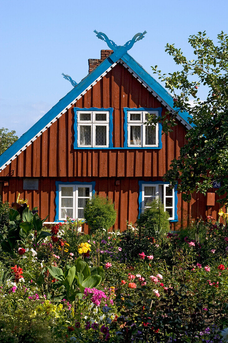 traditionelles Fischerhaus, Nida (Nidden), Kurische Nehrung, Litauen
