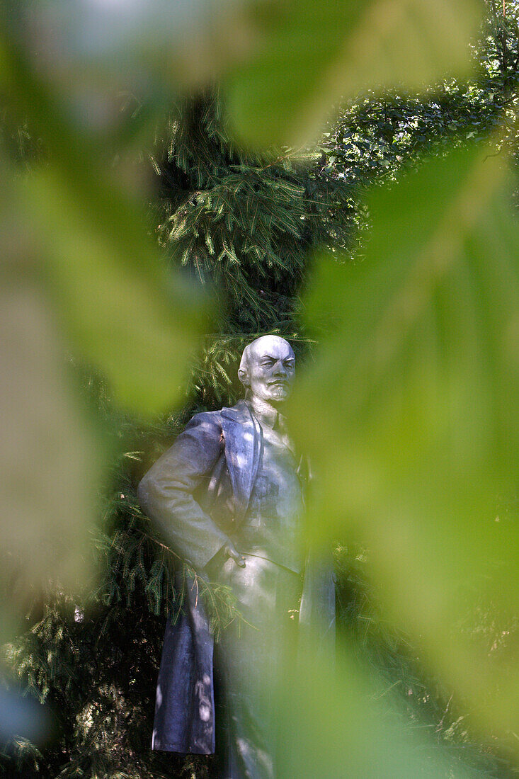 Lenin statue in Grutas Park, near Druskininkai. Theme of the open-air museum is soviet memorabilia, Lithuania