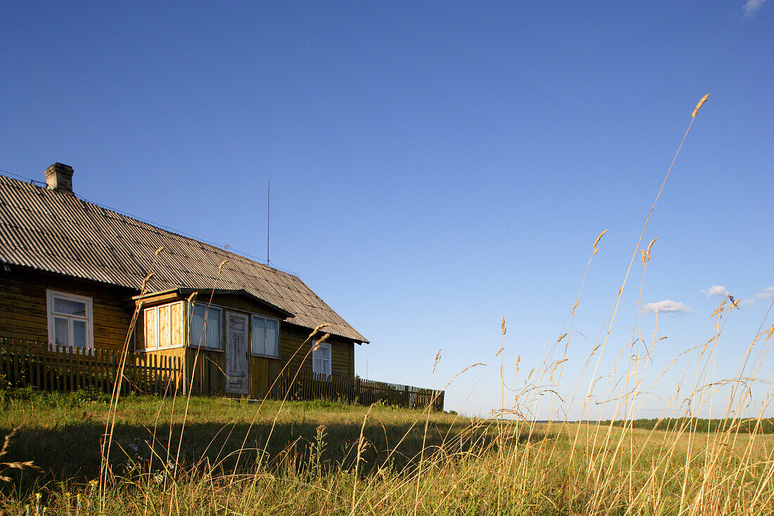 typical farmhouse in the area of Druskininkai in Dzukijos national park, Lithuania