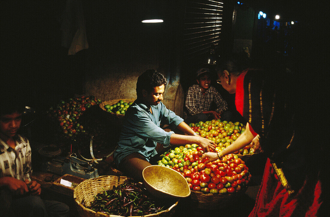 Vegetable market in Mysore. India
