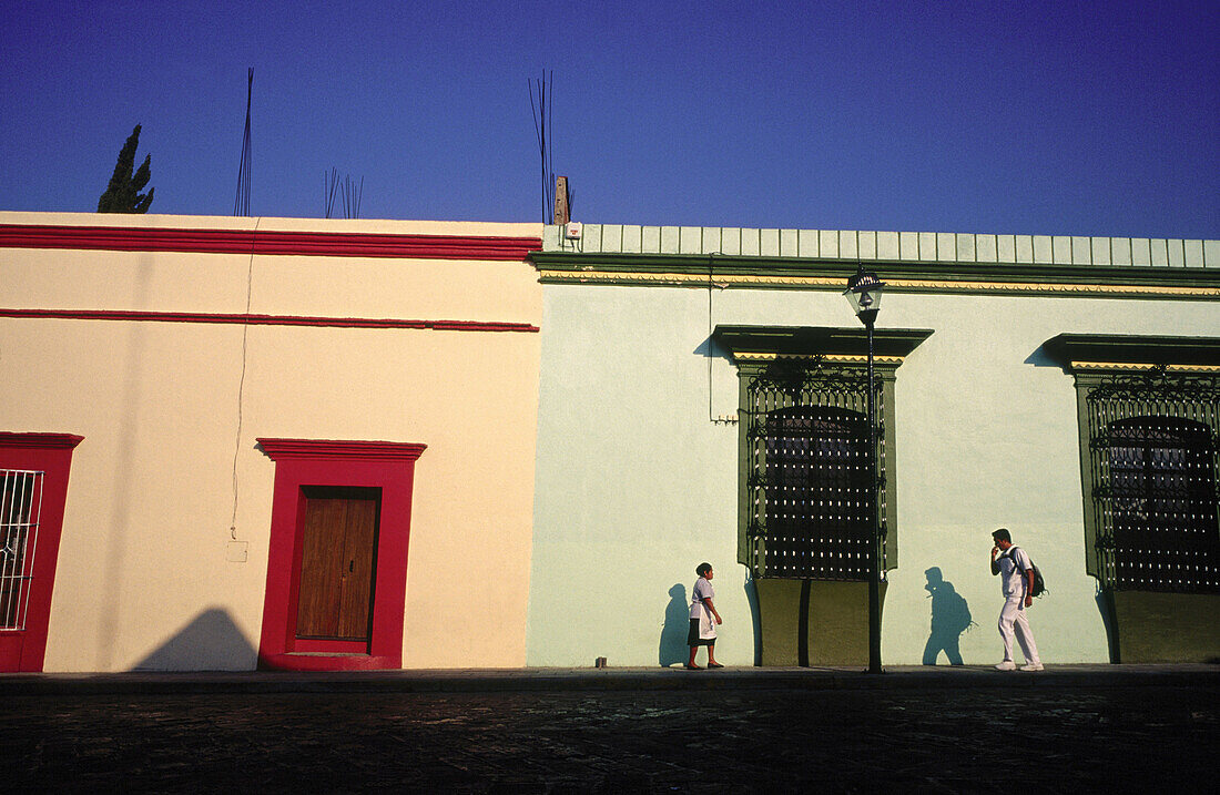 Colorful façades. Oaxaca City. Mexico