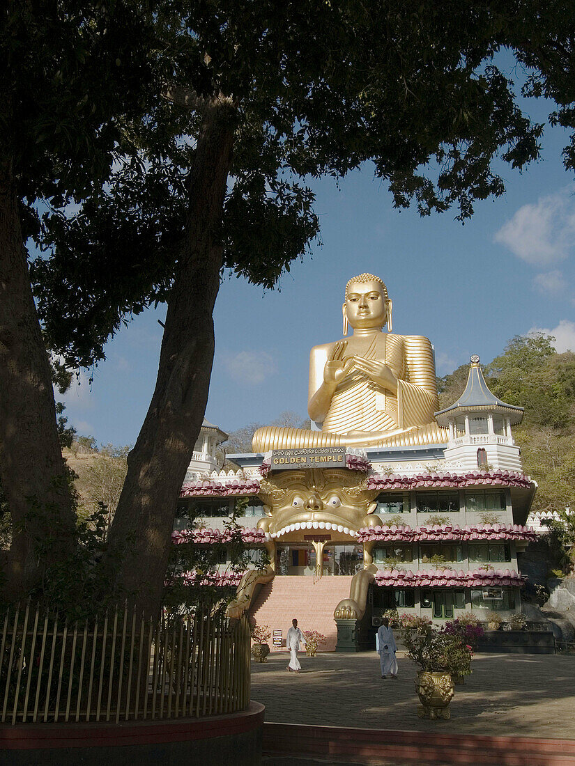 Gold Buddha in Dambulla, Sri Lanka