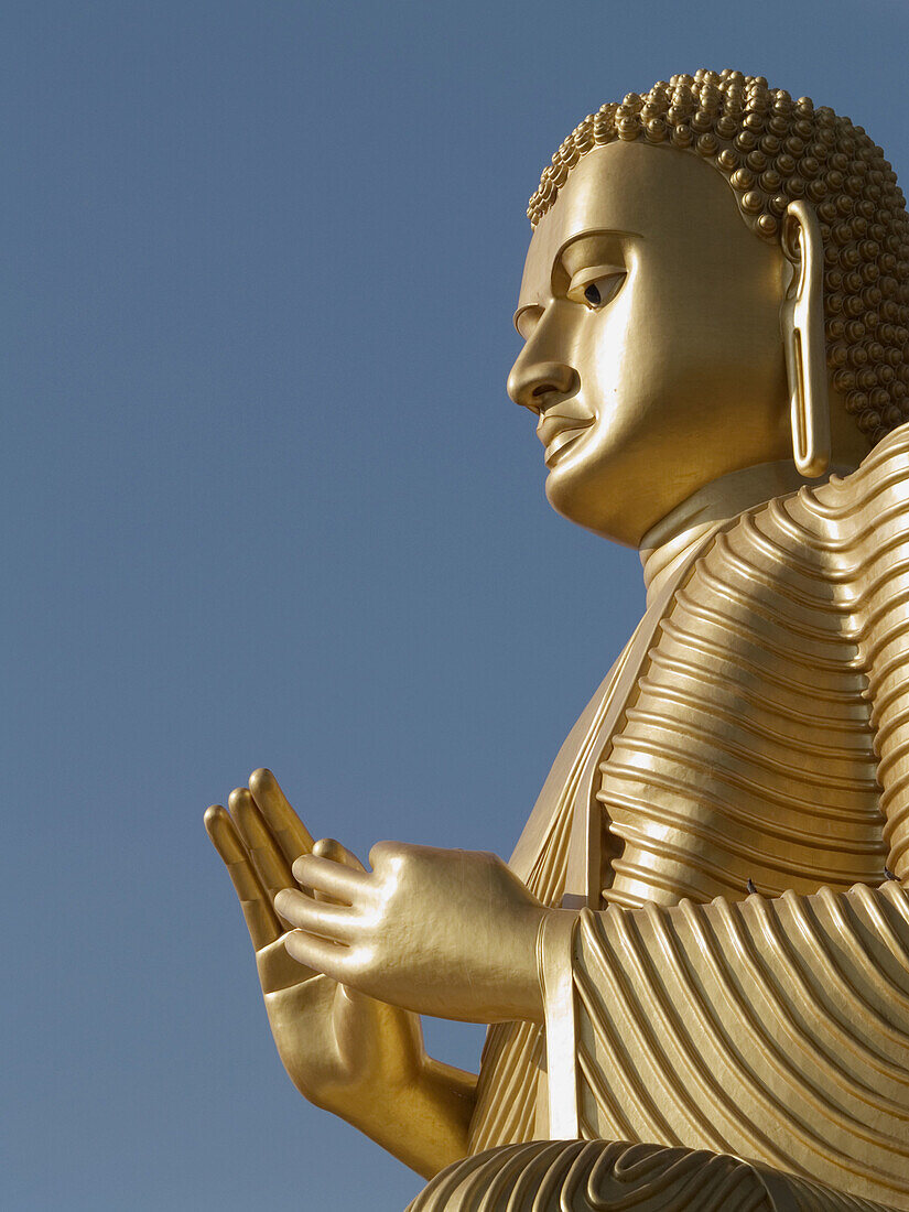 Gold Buddha in Dambulla, Sri Lanka