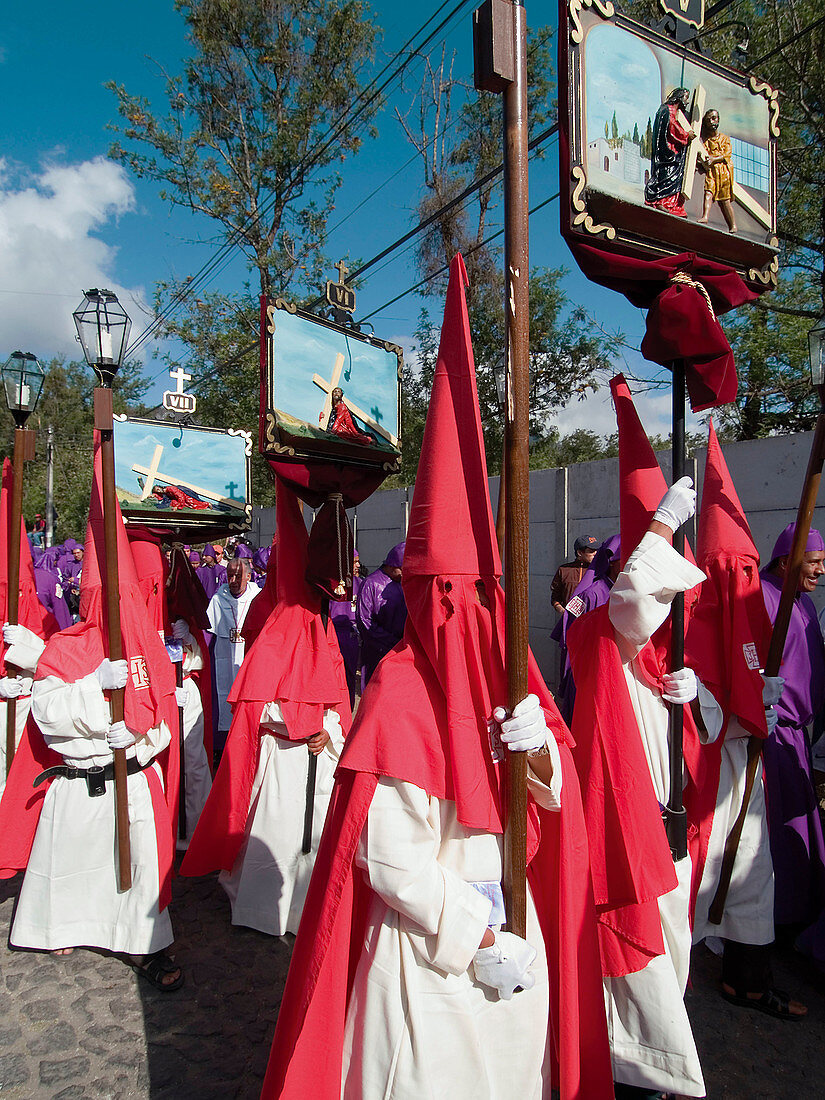The observance of Lent in Antigua (La Antigua) Guatemala