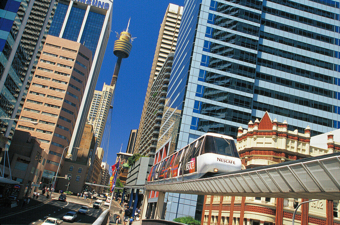 Monorail. Darling Harbour. Central Business District. Sydney. Australia