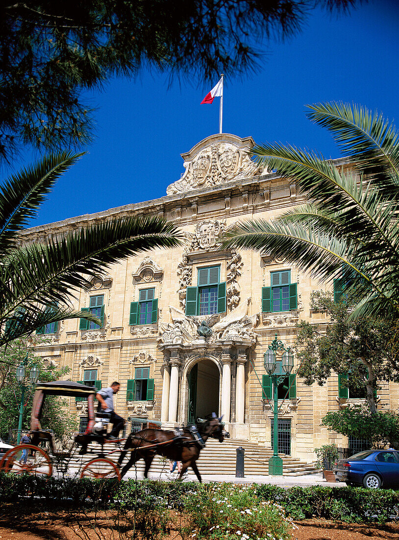 Castille and Leon Auberge, now the office of the Prime Minister. Valletta, Malta
