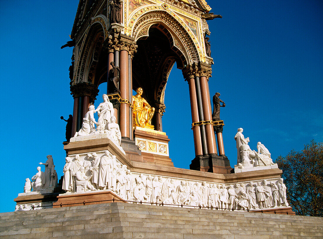 Albert Memorial. Kensington Gardens. London. England