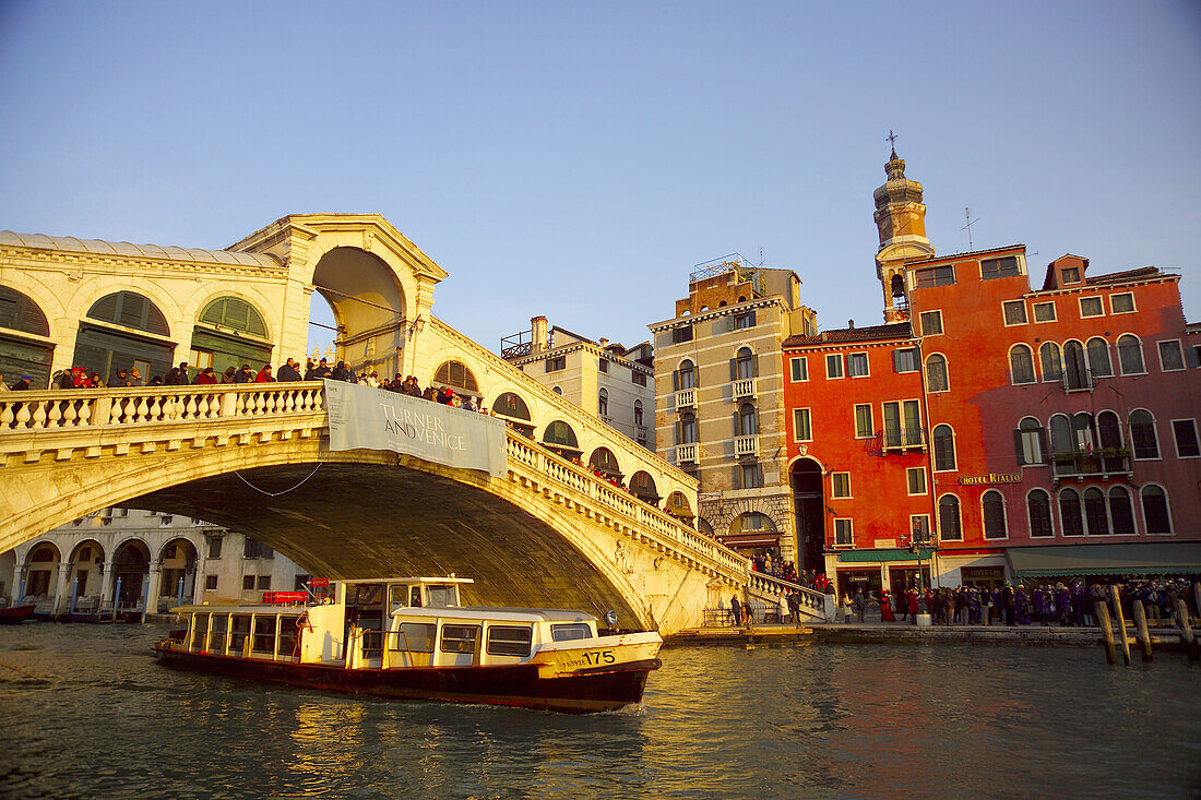Italy. Venice. Grand Canal. Rialto Bridge