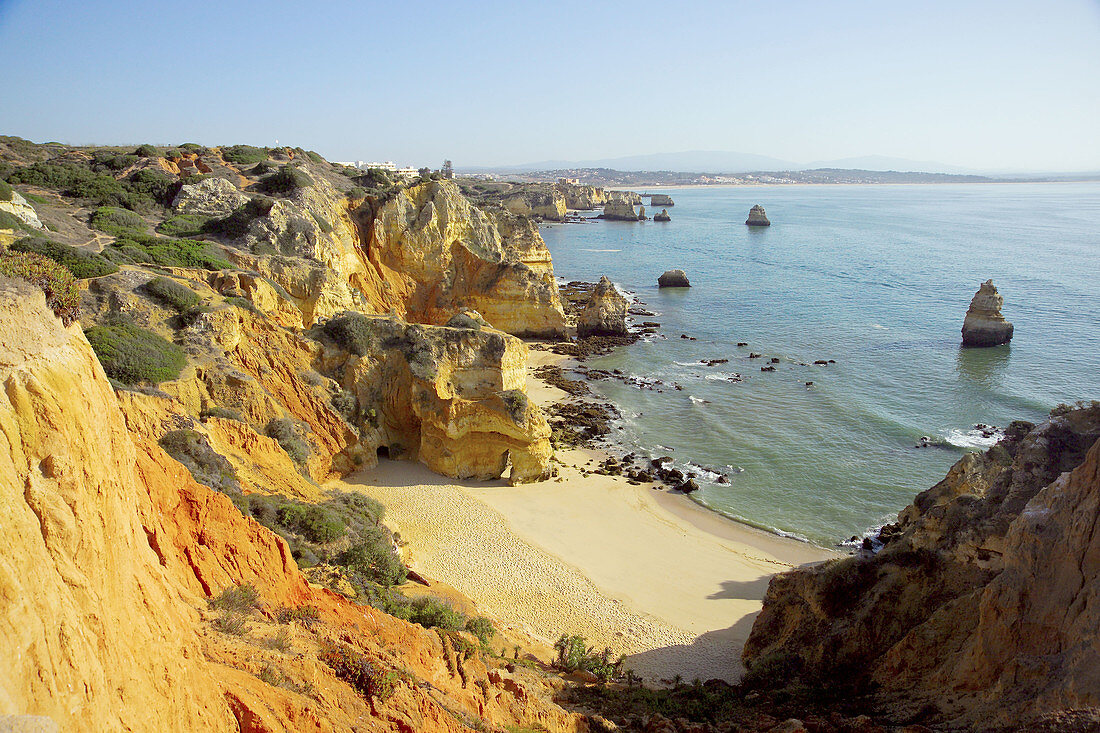 Portugal, Algarve, Lagos, Praia do Camilo (Camilo Beach)