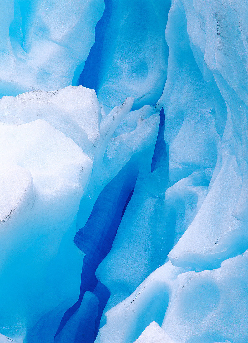 Blue glacier ice. Norway