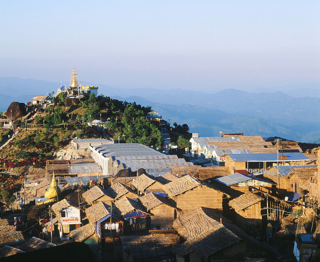 Overview of Kyaikto. Myanmar (Burma)