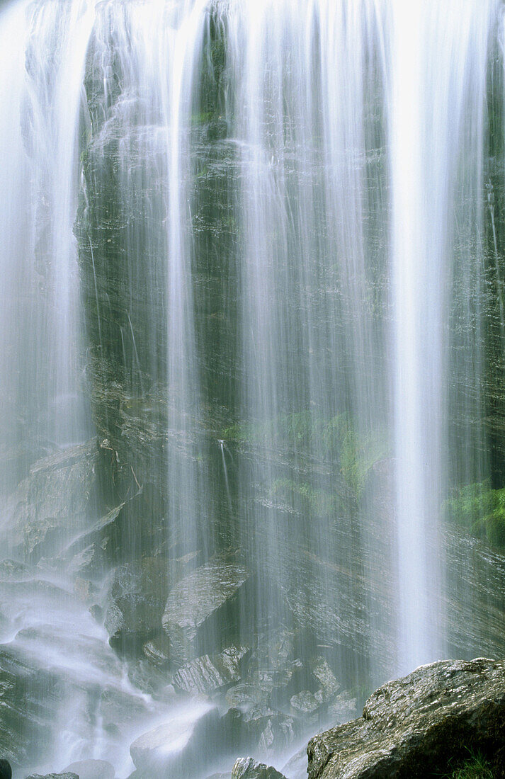 Waterfall in Alpe Devero. Alps. Piedmont. Italy