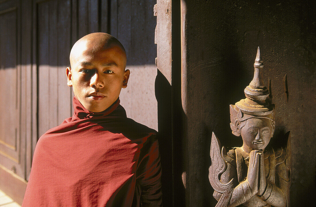 Monk in Golden Palace Monastery. Mandalay. Myanmar (Burma).