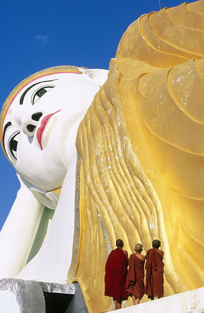 Giant Buddha statue. Monywa. Mandalay Division. Myanmar (Burma).