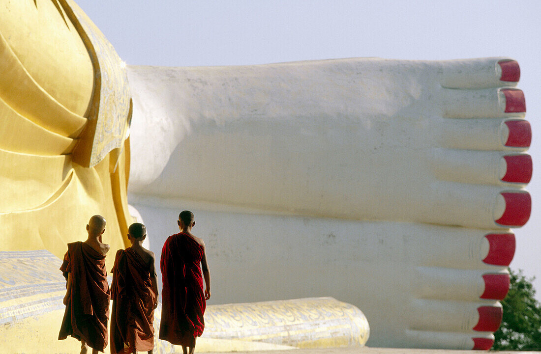 Giant Buddha statue. Monywa. Mandalay Division. Myanmar (Burma).