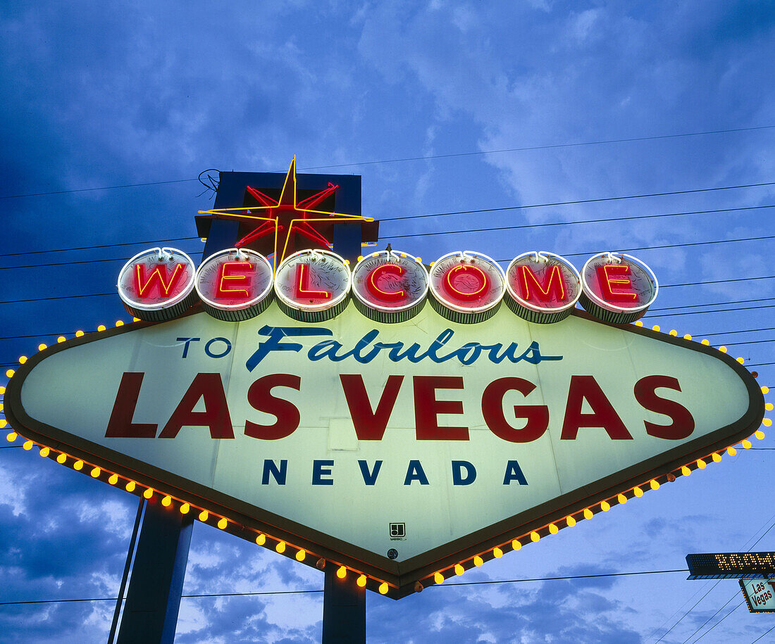 Las Vegas sign. Nevada, USA