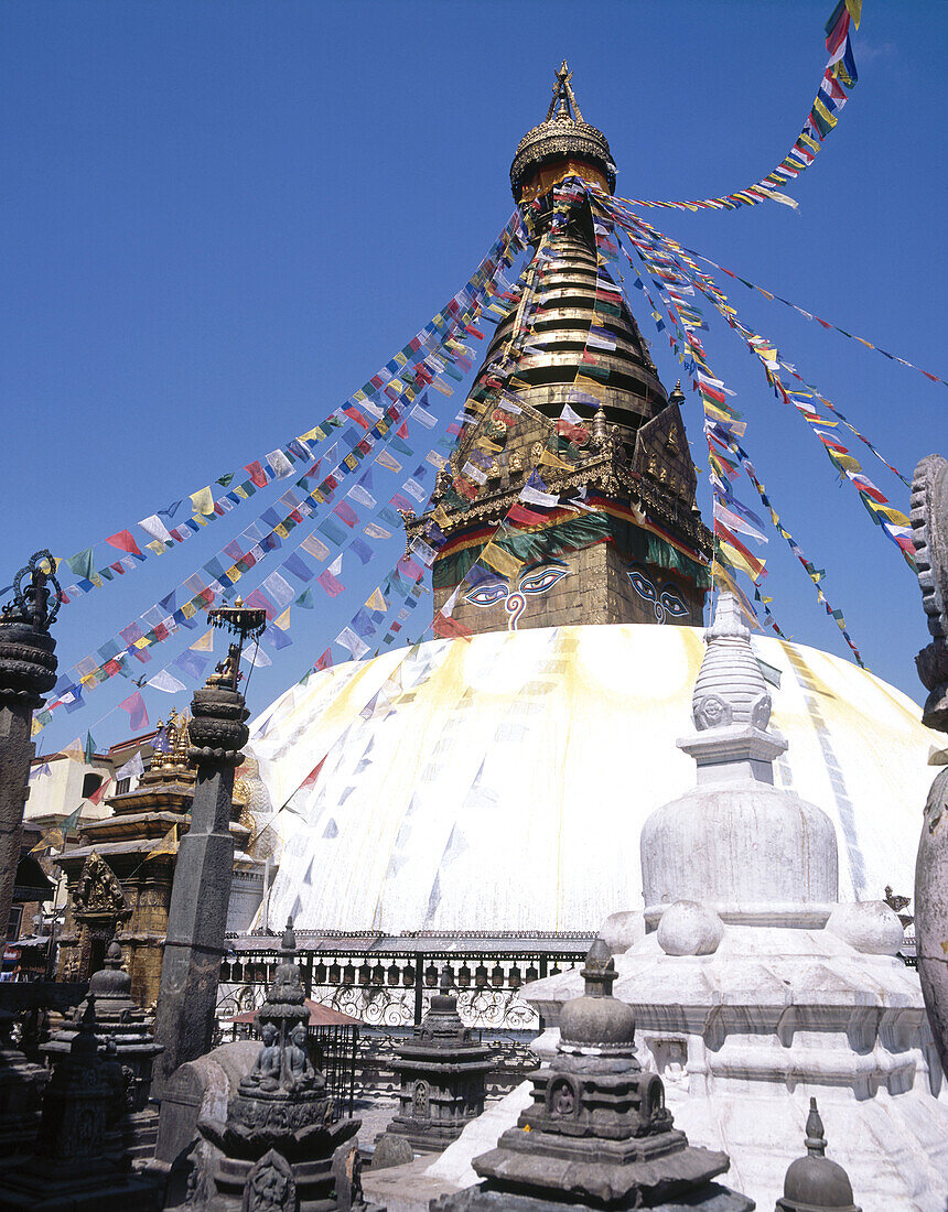 Buddhist temple Swayambhunath. Kathmandu. Nepal.