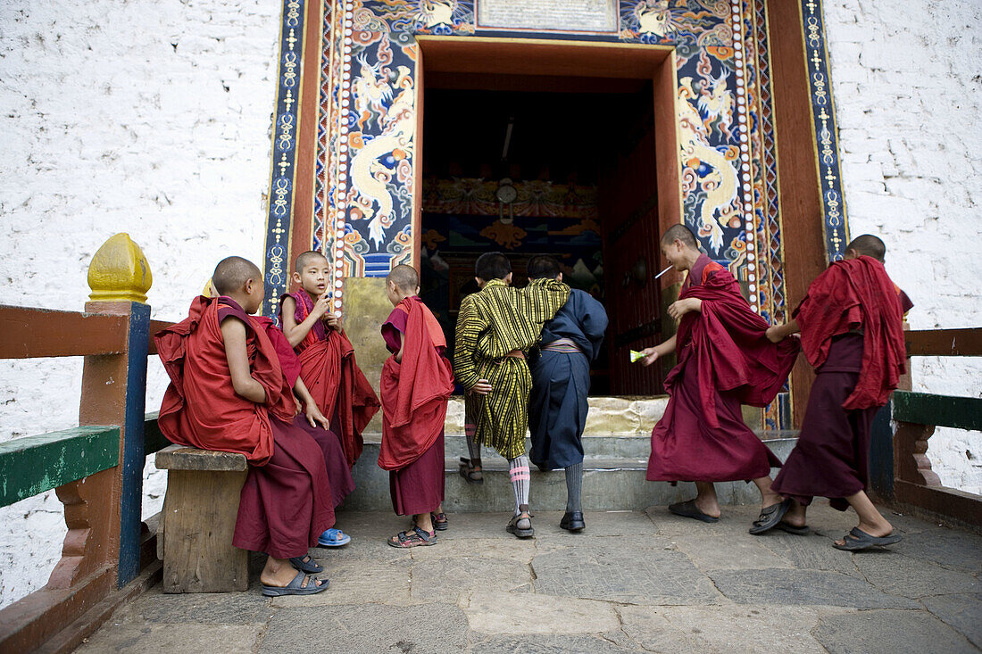 Bhutan. Paro. Paro Dzong Monastery.
