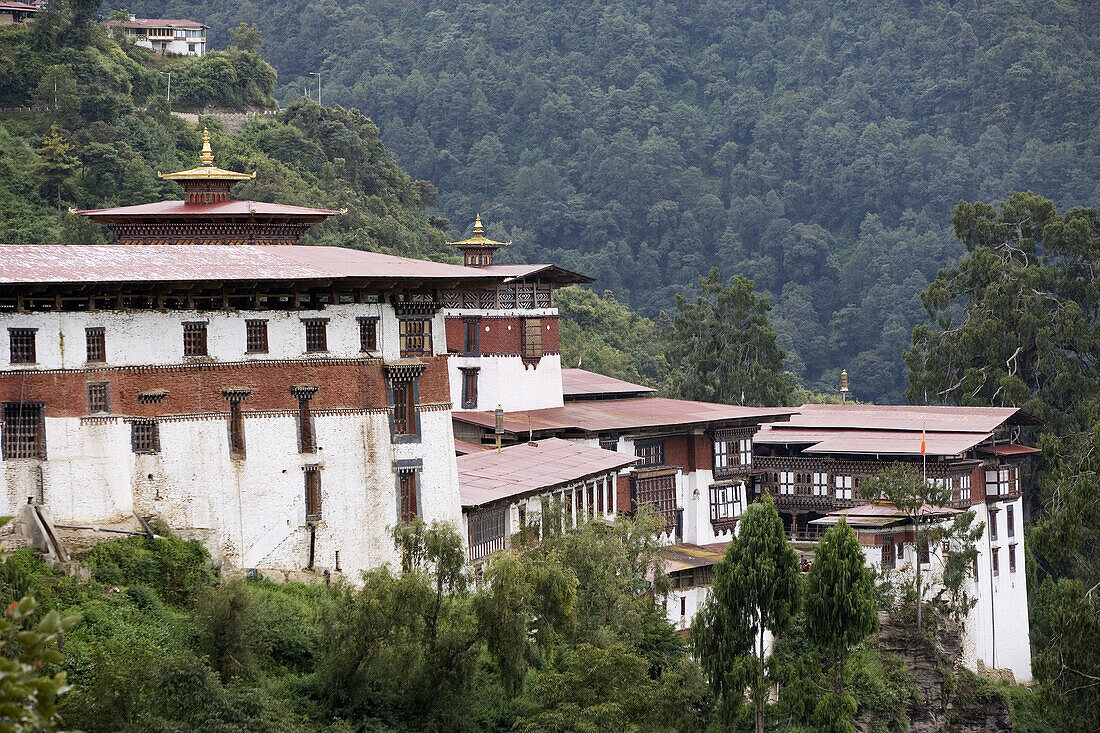 Bhutan. Trongsa. Trongsa Dzong Monastery.