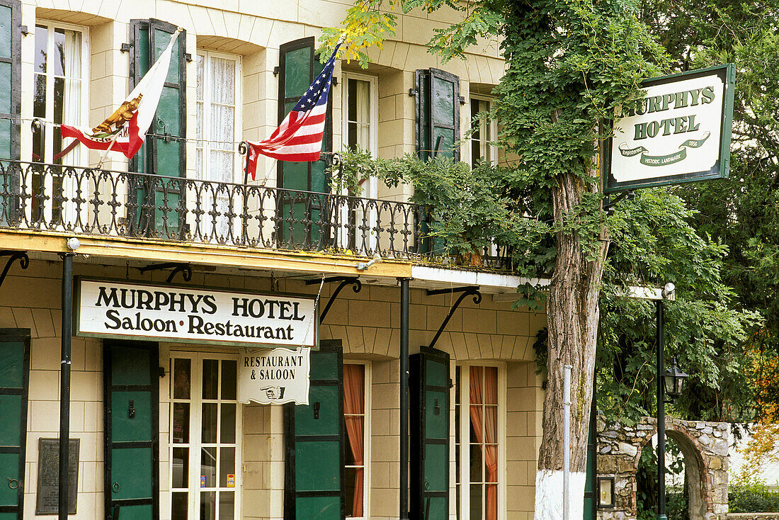 The Murphys Hotel historic landmark (founded in 1856), Murphys, Gold Country (Highway 49), California