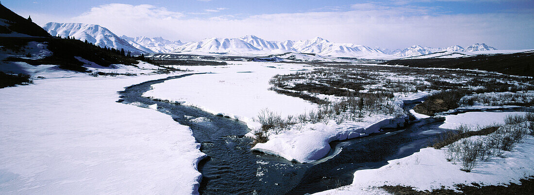 Thawing River. Denali NP. Alaska. USA.