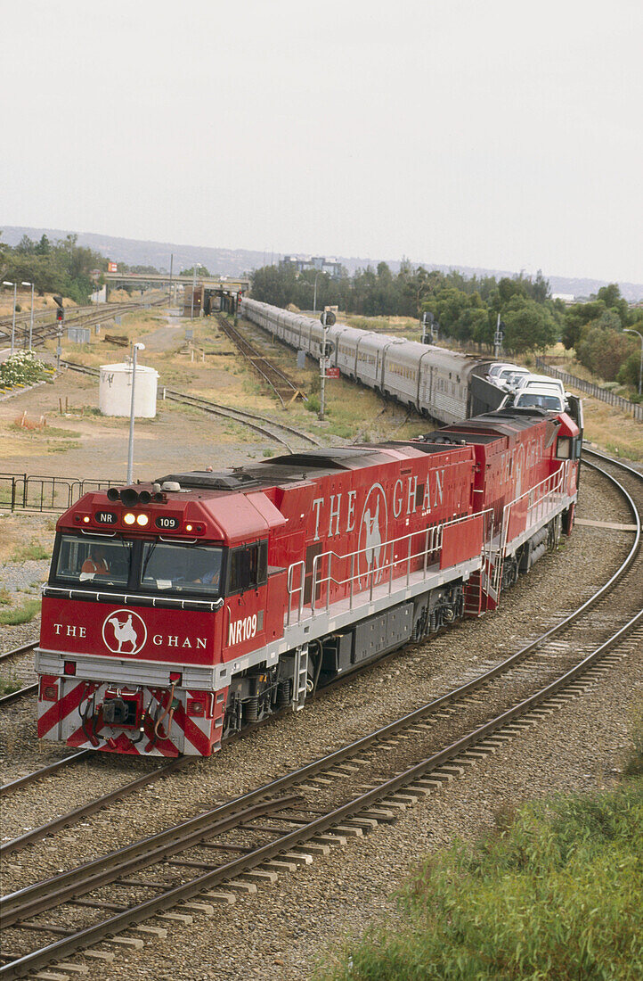 The Ghan Transcontinental passenger train Adelaide to Darwin. Australia