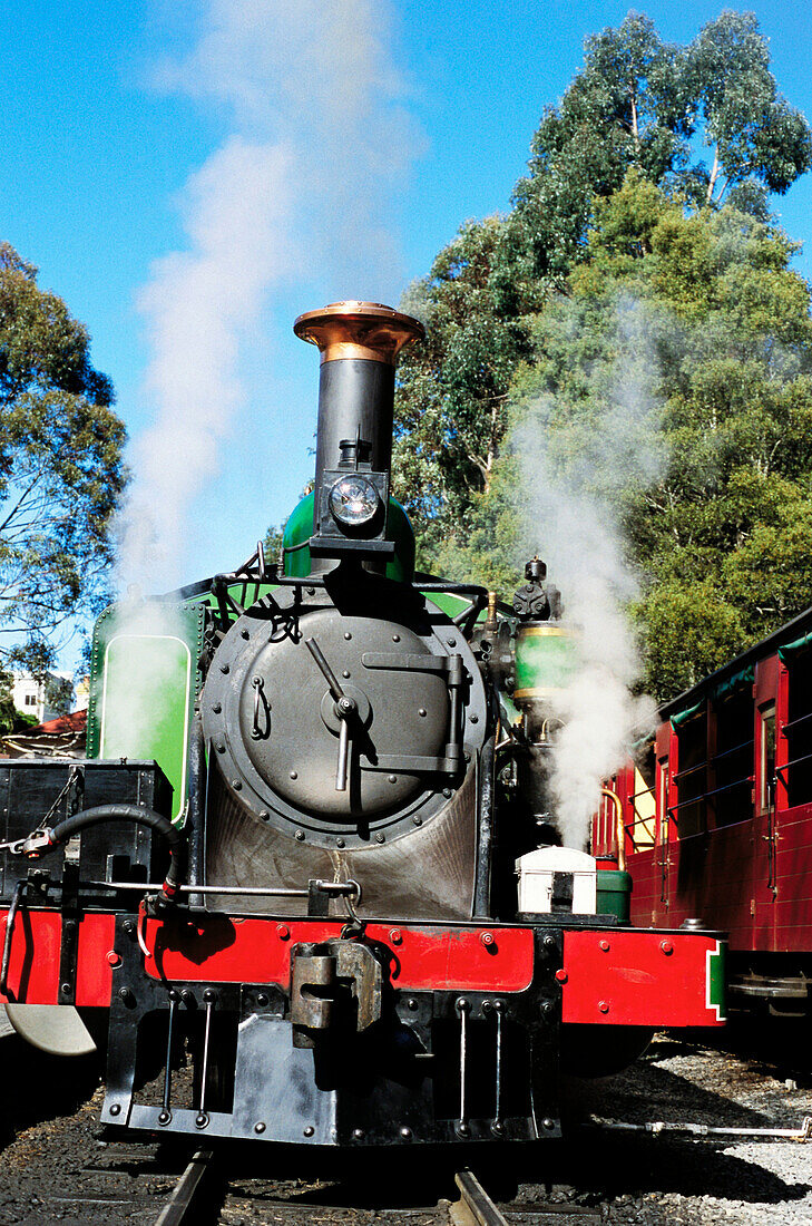 Puffing Billy, Australia s most popular tourist stream train in Melbourne. Victoria. Australia.