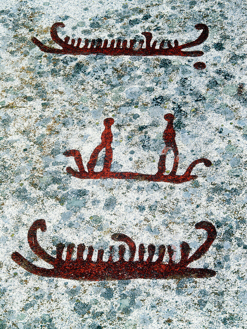 Rock carvings from Bronze Age at Tanums Hede, a UNESCO s world heritage. Sweden