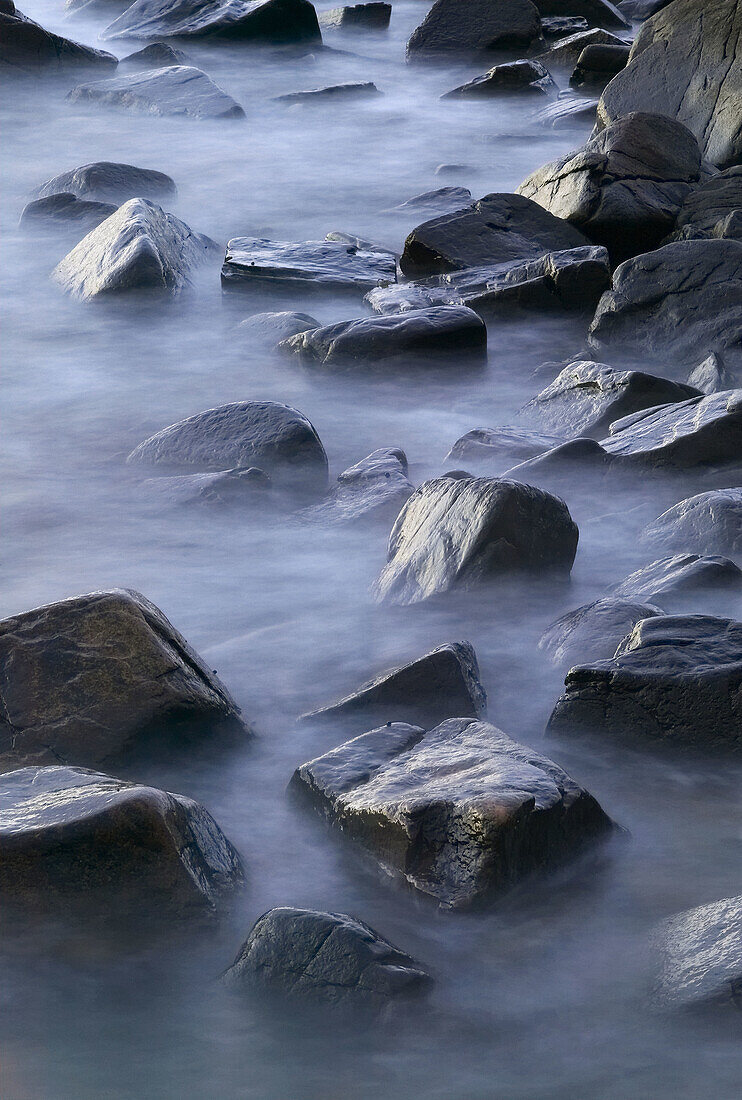 Stones by waters edge. Kattegatt, Sweden