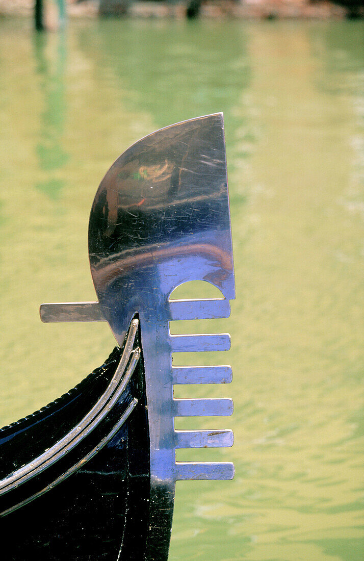 Detail of a gondola. Venice. Italy