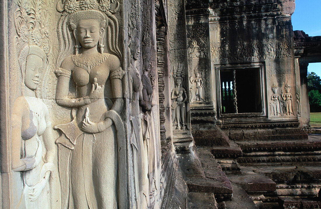 Sculpture in Angkor Wat Temple. Angkor. Siem Reap. Cambodia