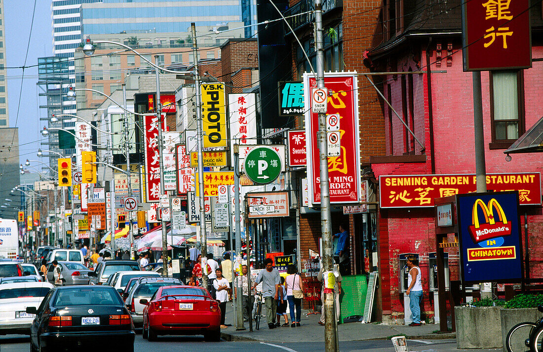 Chinatown in Toronto. Ontario. Canada