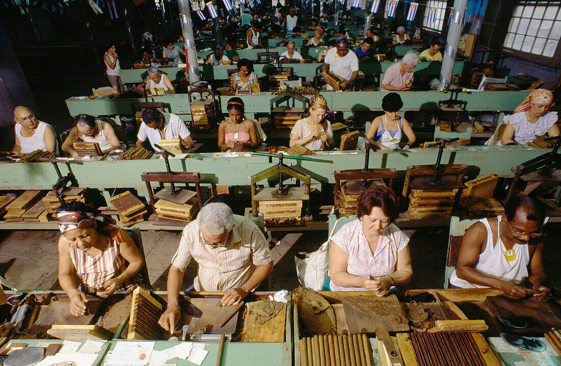 Cigars factory in Havana. Cuba