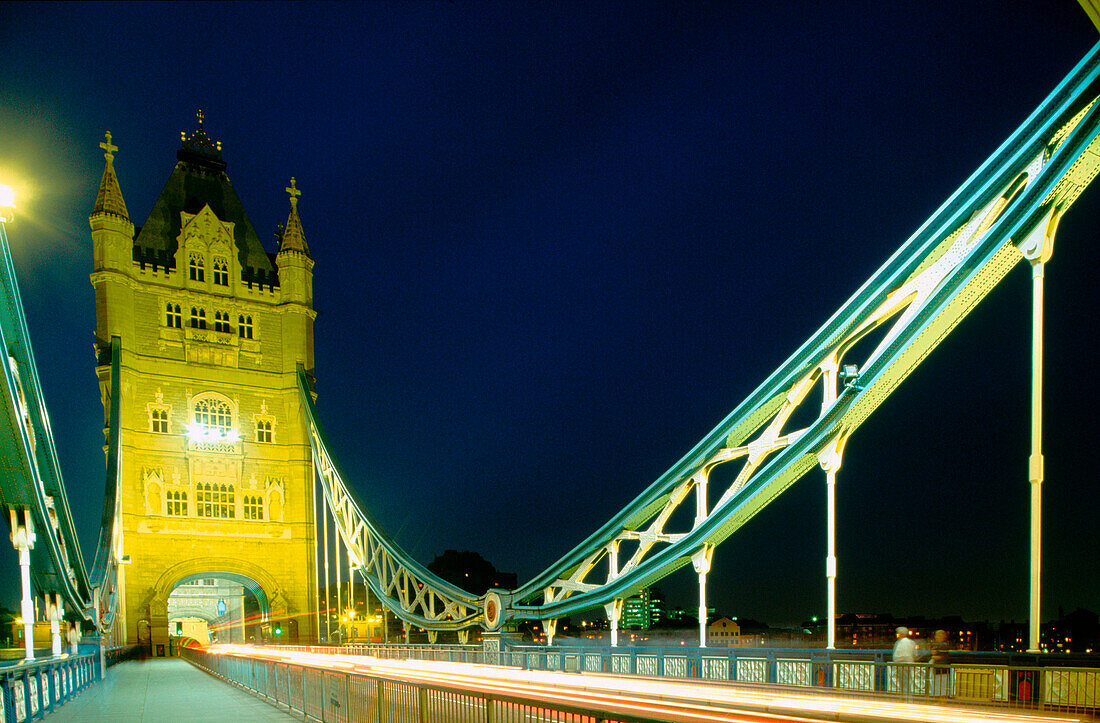 Tower Bridge at night. London. England