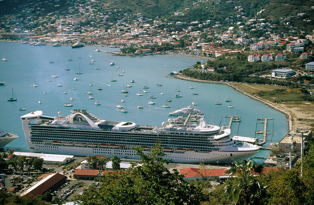 Charlotte Amalie harbour. Saint Thomas. US Virgin Islands. West Indies. Caribbean