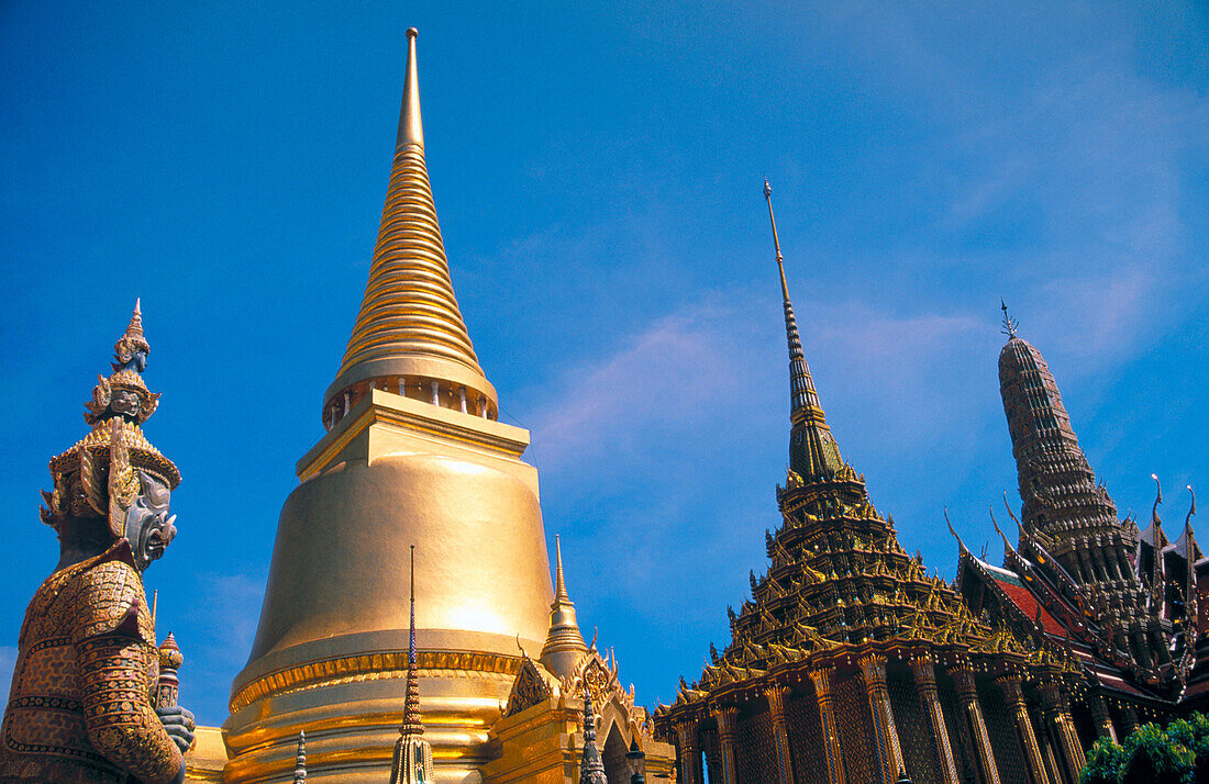 Grand Palace and Emerald Buddha Temple, Wat Phra Keo. Bangkok. Thailand